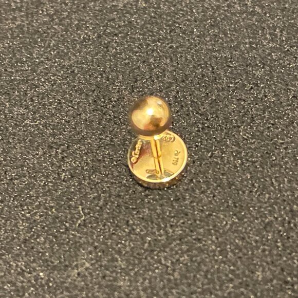 New CARTIER LOVE 18k YG Single Unisex Earring - Picture 7 of 8